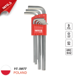 Bộ Lục Giác Dài 9 Chi Tiết YATO YT-5877