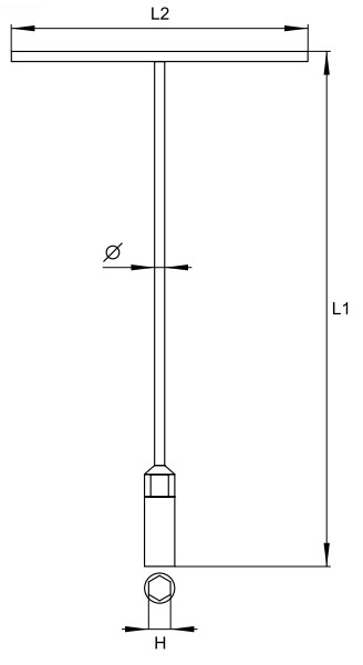 Điếu Xiết Ốc Chữ T YATO (8-19mm) Điếu Xiết Ốc Chữ T YATO (8-19mm)
