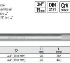 Cần siết lực chữ L 3/4'' 410mm Yato YT-1348 - Ba Lan Cần siết lực chữ L 3/4'' 410mm Yato YT-1348 - Ba Lan