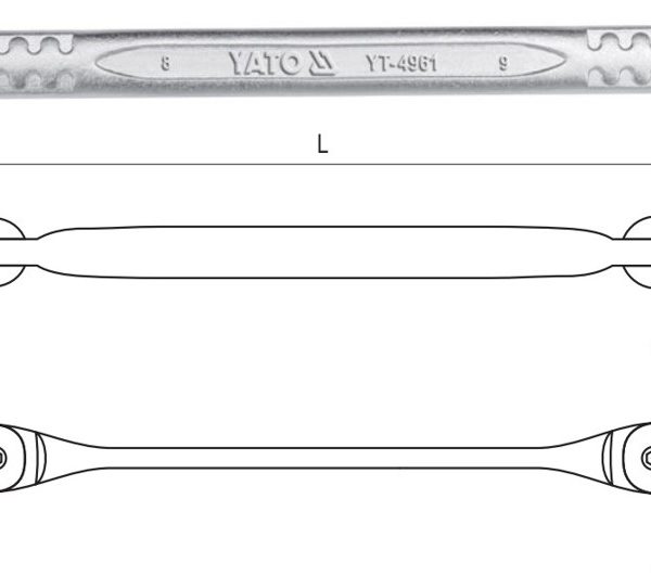 Cờ lê 2 đầu lắc léo 8x19mm Yato YT-4961 - Ba Lan Cờ lê 2 đầu lắc léo 8x19mm Yato YT-4961 - Ba Lan