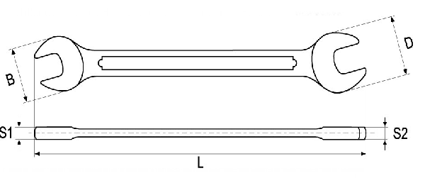 Cờ lê 2 đầu miệng 5.5x7mm đến 34x36mm kiểu Đức Yato - Ba Lan Cờ lê 2 đầu miệng 5.5x7mm đến 34x36mm kiểu Đức Yato - Ba Lan