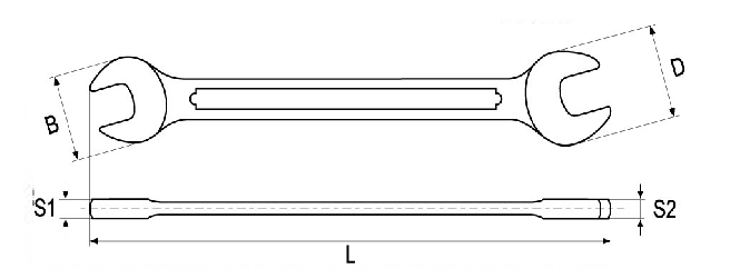 Cờ lê 2 đầu miệng 5.5x7mm đến 34x36mm kiểu Đức Yato - Ba Lan Cờ lê 2 đầu miệng 5.5x7mm đến 34x36mm kiểu Đức Yato - Ba Lan