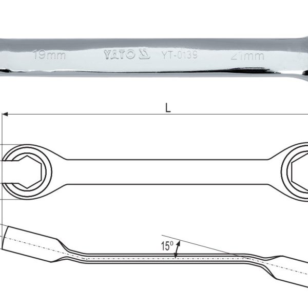 Cờ lê 2 đầu miệng loe Yato Cờ lê 2 đầu miệng loe Yato