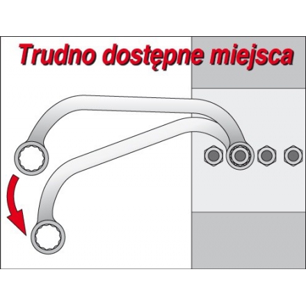 Cờ Lê Bán Nguyệt 2 Đầu Vòng YATO (C-Type Spanner) Cờ Lê Bán Nguyệt 2 Đầu Vòng YATO (C-Type Spanner)