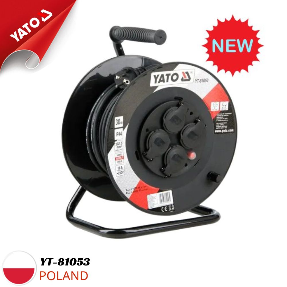 Cuộn dây điện Rulo 30M lõi đồng Yato YT-81053 Cuộn dây điện Rulo 30M lõi đồng Yato YT-81053