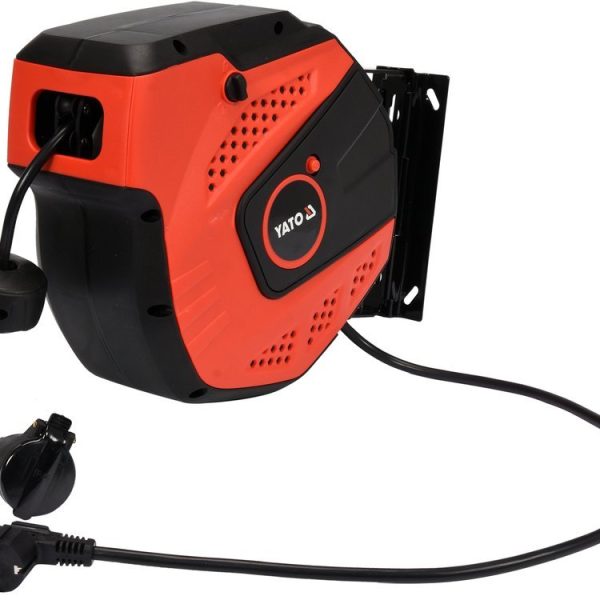 Cuộn dây điện tự rút treo tường 10M Yato YT-81220 Ba Lan Cuộn dây điện tự rút treo tường 10M Yato YT-81220 Ba Lan