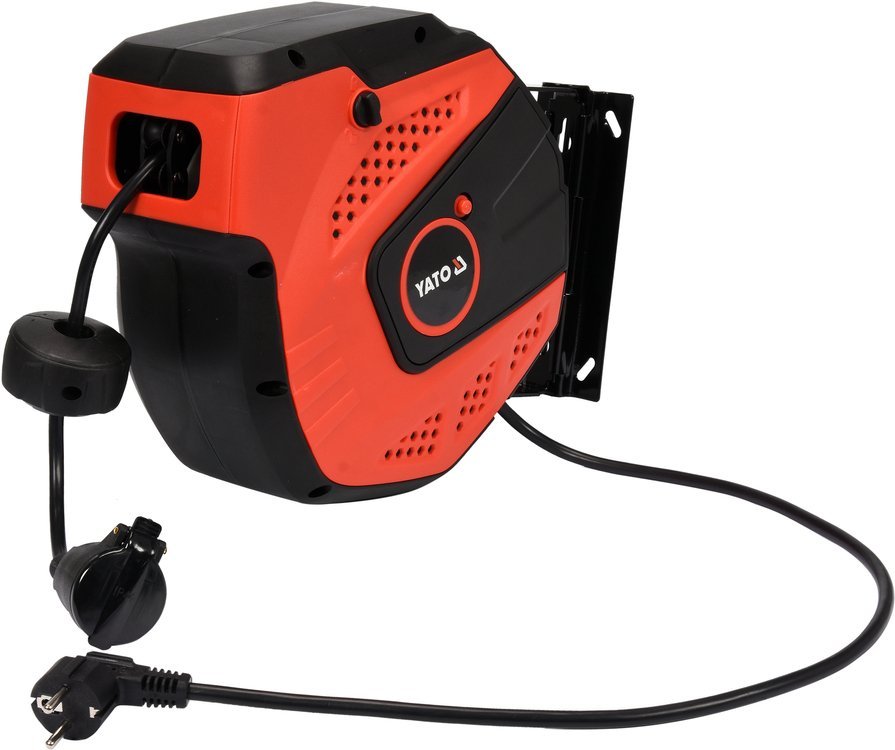 Cuộn dây điện tự rút treo tường 10M Yato YT-81220 Ba Lan Cuộn dây điện tự rút treo tường 10M Yato YT-81220 Ba Lan