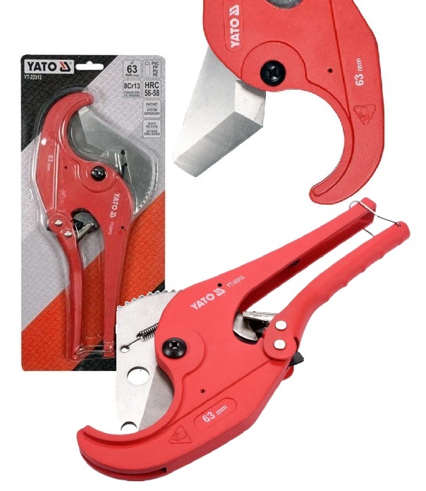 Kềm Cắt Ống PVC YATO YT-22312 – Cắt Tối Đa Ø63mm Kềm Cắt Ống PVC YATO YT-22312 – Cắt Tối Đa Ø63mm