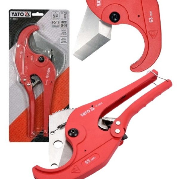 Kềm Cắt Ống PVC YATO YT-22312 – Cắt Tối Đa Ø63mm