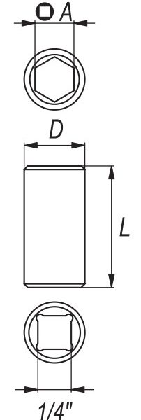 Đầu chuyển 1/4" sang bắn vít 1/4" Yato YT-1297 - Ba Lan Đầu chuyển 1/4" sang bắn vít 1/4" Yato YT-1297 - Ba Lan