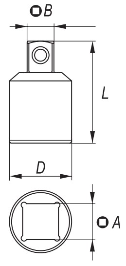 Đầu chuyển 3/4" sang 1/2" Yato YT-1355 - Ba Lan Đầu chuyển 3/4" sang 1/2" Yato YT-1355 - Ba Lan