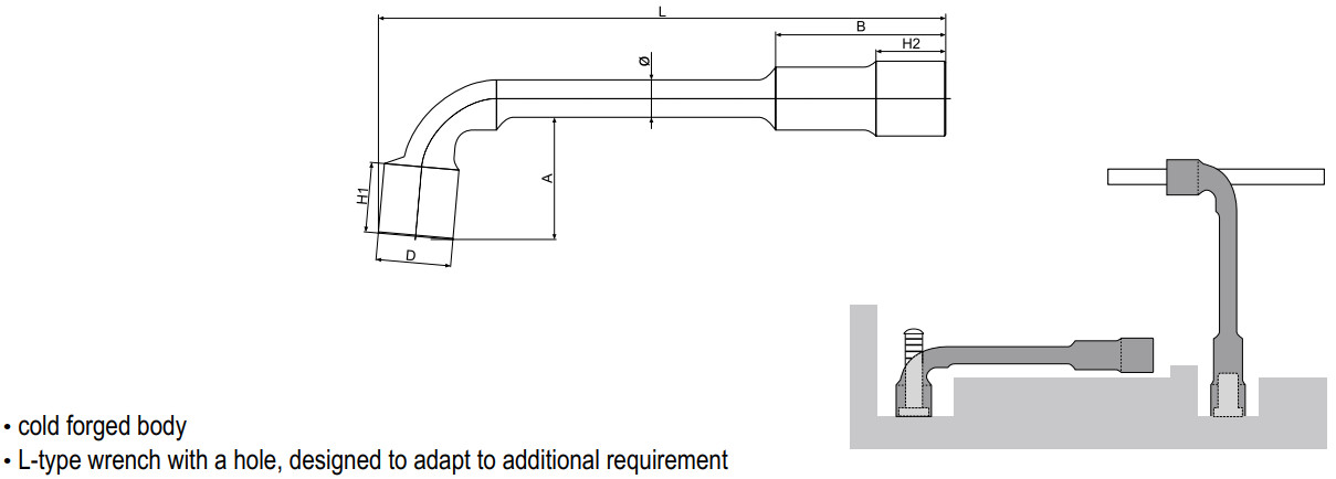 Điếu Chữ L YATO (6-32mm) Điếu Chữ L YATO (6-32mm)