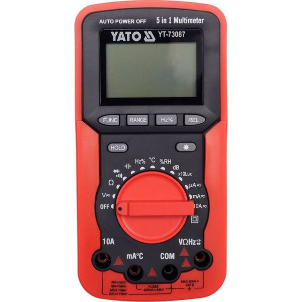 Đồng Hồ Vạn Năng Kỹ Thuật Số YATO YT-73087 – Đa Năng 5 Trong 1 Đồng Hồ Vạn Năng Kỹ Thuật Số YATO YT-73087 – Đa Năng 5 Trong 1