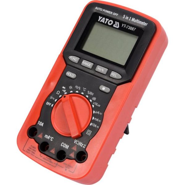 Đồng Hồ Vạn Năng Kỹ Thuật Số YATO YT-73087 – Đa Năng 5 Trong 1 Đồng Hồ Vạn Năng Kỹ Thuật Số YATO YT-73087 – Đa Năng 5 Trong 1