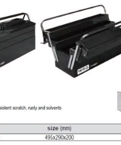 Hộp đựng đồ nghề 5 ngăn 495X200X290mm Yato YT-0881 Hộp đựng đồ nghề 5 ngăn 495X200X290mm Yato YT-0881