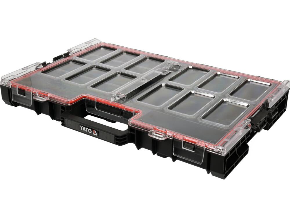 Hộp Đựng Dụng Cụ Đa Năng Lắp Ghép 12 ngăn L S1 Yato YT-09181 Hộp Đựng Dụng Cụ Đa Năng Lắp Ghép 12 ngăn L S1 Yato YT-09181