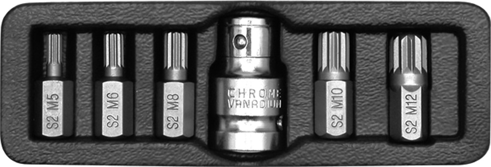 Bộ Đầu Bít Spline (M) 6 Chi Tiết YATO YT-0414 Bộ Đầu Bít Spline (M) 6 Chi Tiết YATO YT-0414