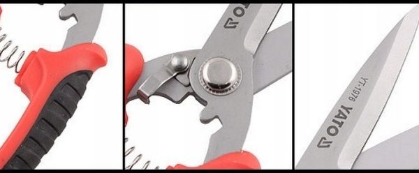 Kéo Đa Năng YATO YT-1976 – Thép 3Cr13, Độ Cứng HRC 50-54, Dài 200mm Kéo Đa Năng YATO YT-1976 – Thép 3Cr13, Độ Cứng HRC 50-54, Dài 200mm