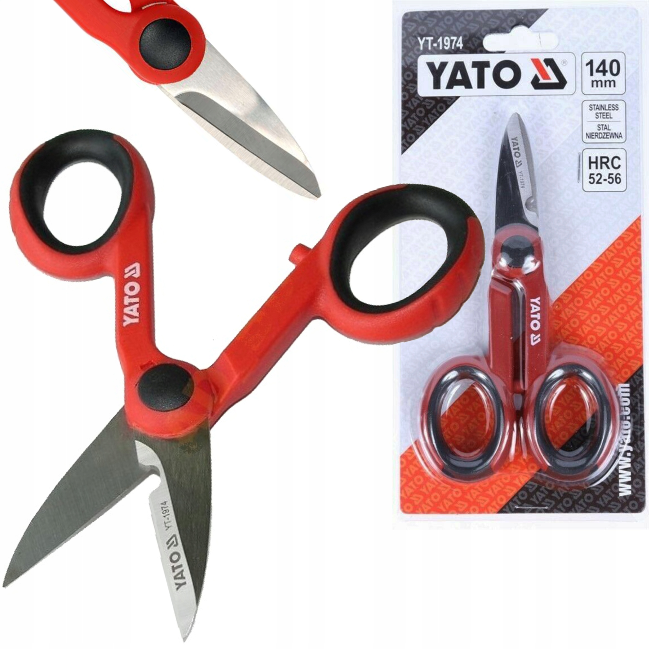 Kéo Cắt Điện YATO YT-1974 – Lưỡi Thép Không Gỉ, HRC 52-56, Dài 140mm, Cắt Dây Điện Chính Xác Kéo Cắt Điện YATO YT-1974 – Lưỡi Thép Không Gỉ, HRC 52-56, Dài 140mm, Cắt Dây Điện Chính Xác