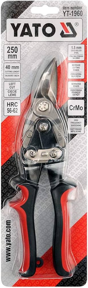 Kìm Cắt Tôn YATO YT-1960 – Lưỡi Thép CrMo, Răng Cưa, Dài 250mm, Cắt Tôn, Đồng, Thép Không Gỉ Kìm Cắt Tôn YATO YT-1960 – Lưỡi Thép CrMo, Răng Cưa, Dài 250mm, Cắt Tôn, Đồng, Thép Không Gỉ