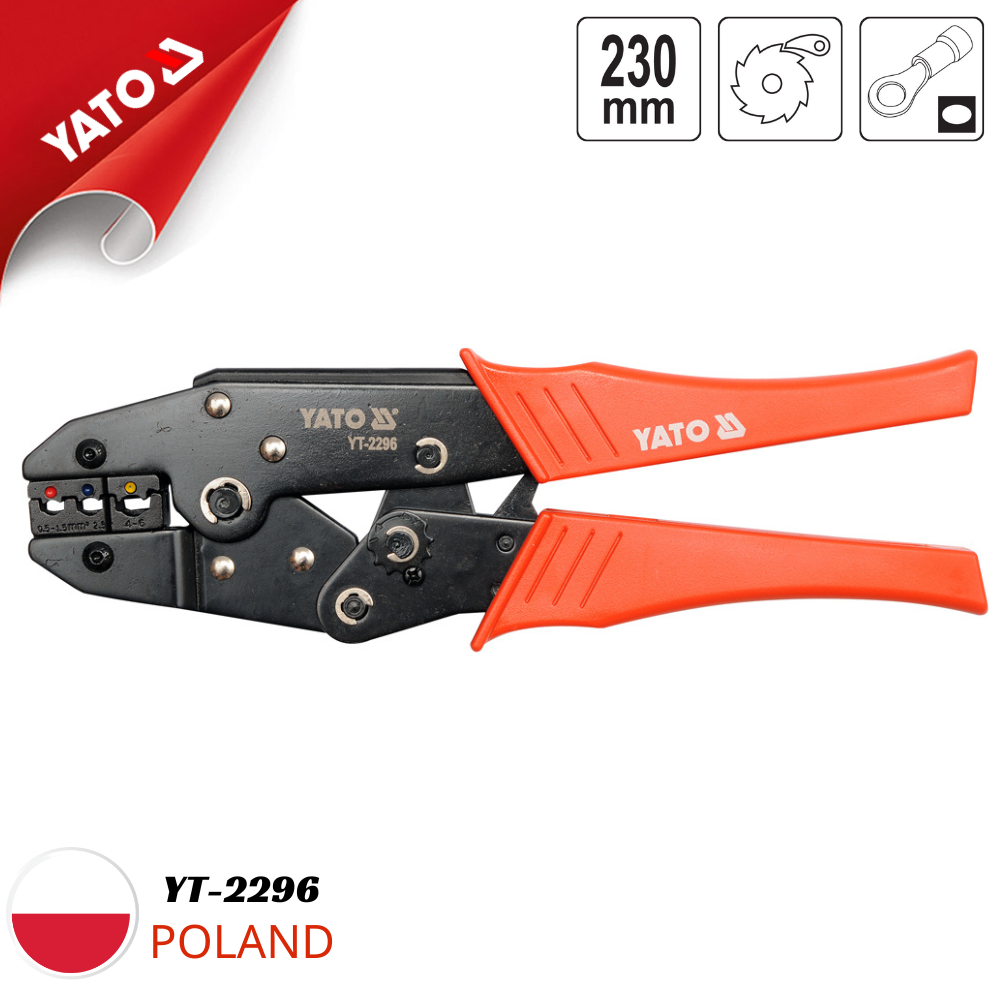 Kìm Bấm Cốt Tự Động YATO YT-2296 – 230mm Kìm Bấm Cốt Tự Động YATO YT-2296 – 230mm