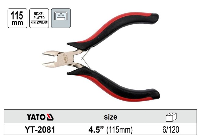 Kìm Cắt Cạnh Mini 115mm YATO YT-2081 Kìm Cắt Cạnh Mini 115mm YATO YT-2081