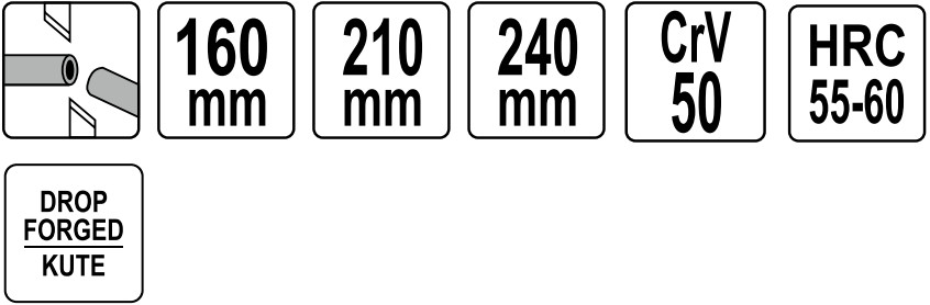 Kìm Cắt Cáp YATO YT-1967 – Cắt Dây Điện Đồng & Nhôm Ø7mm, Dài 210mm Kìm Cắt Cáp YATO YT-1967 – Cắt Dây Điện Đồng & Nhôm Ø7mm, Dài 210mm