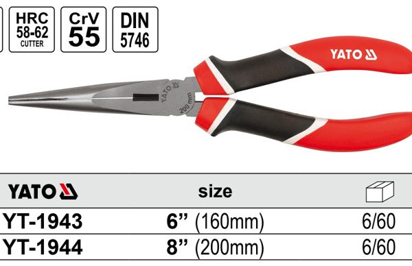 Kìm Mỏ Nhọn (Long nose pliers) YATO Kìm Mỏ Nhọn (Long nose pliers) YATO