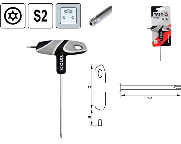 Lục Giác Torx Chữ T YATO YT-05601 đến YT-05611 Lục Giác Torx Chữ T YATO YT-05601 đến YT-05611