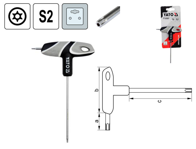 Lục Giác Torx Chữ T YATO YT-05601 đến YT-05611 Lục Giác Torx Chữ T YATO YT-05601 đến YT-05611