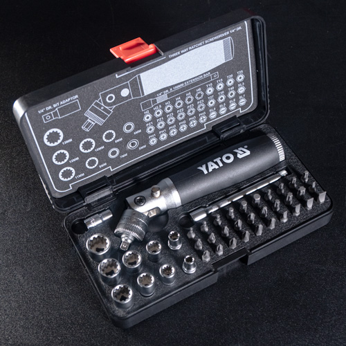 Bộ Tay Vặn Tự Động 1/4" 42 Chi Tiết YATO YT-2806 Bộ Tay Vặn Tự Động 1/4" 42 Chi Tiết YATO YT-2806