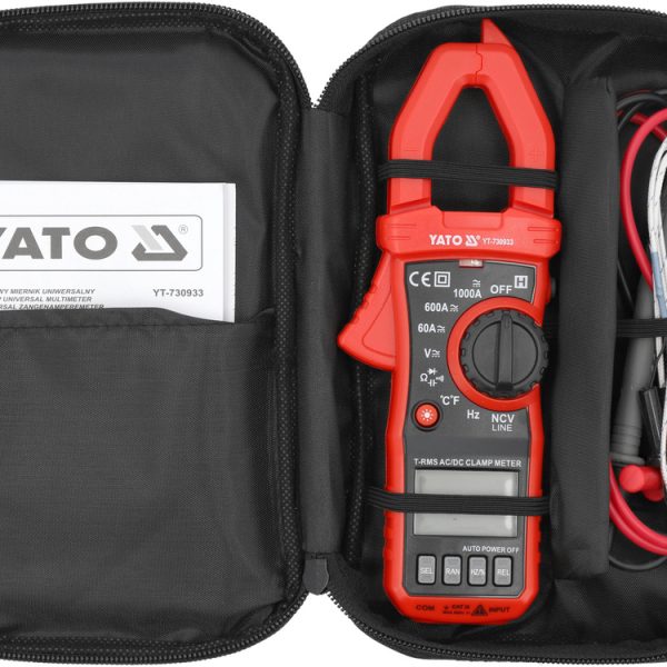 Đồng Hồ Kẹp Dòng Vạn Năng YATO YT-730933 – True RMS Đồng Hồ Kẹp Dòng Vạn Năng YATO YT-730933 – True RMS