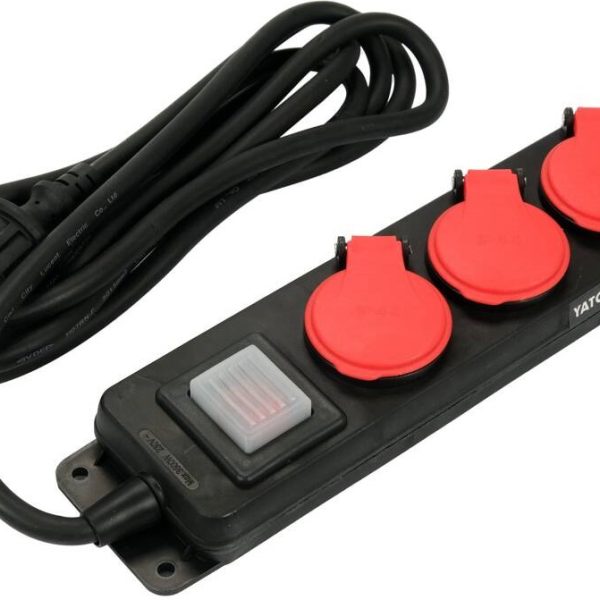 Ổ cắm điện đa năng 3 ổ cắm 3m Yato YT-81240 Ổ cắm điện đa năng 3 ổ cắm 3m Yato YT-81240