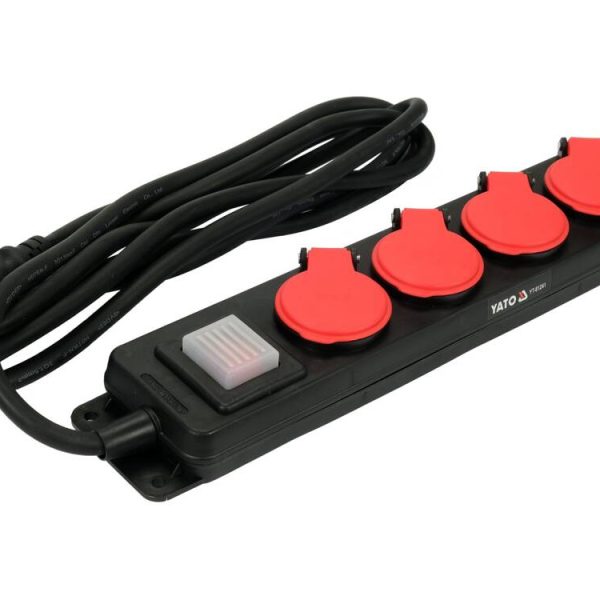 Ổ cắm điện chống nước 3m Yato YT-81241 Ổ cắm điện chống nước 3m Yato YT-81241