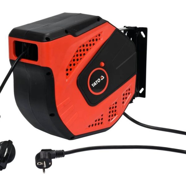 Ổ cắm điện tự rút, treo tường 20m Yato YT-81221 Ba Lan Ổ cắm điện tự rút, treo tường 20m Yato YT-81221 Ba Lan