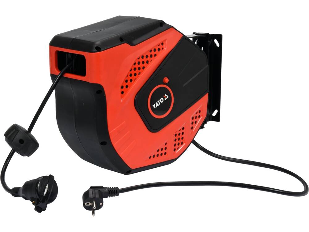 Ổ cắm điện tự rút, treo tường 20m Yato YT-81221 Ba Lan Ổ cắm điện tự rút, treo tường 20m Yato YT-81221 Ba Lan