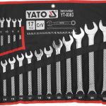 Bộ cờ lê vòng miệng hệ mét 17 chi tiết 8-32mm Yato YT-0363 - Ba Lan