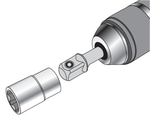 Đầu Chuyển Vít 1/4" sang Khẩu 1/4" - 3/8" - 1/2" YATO YT-04685 Đầu Chuyển Vít 1/4" sang Khẩu 1/4" - 3/8" - 1/2" YATO YT-04685