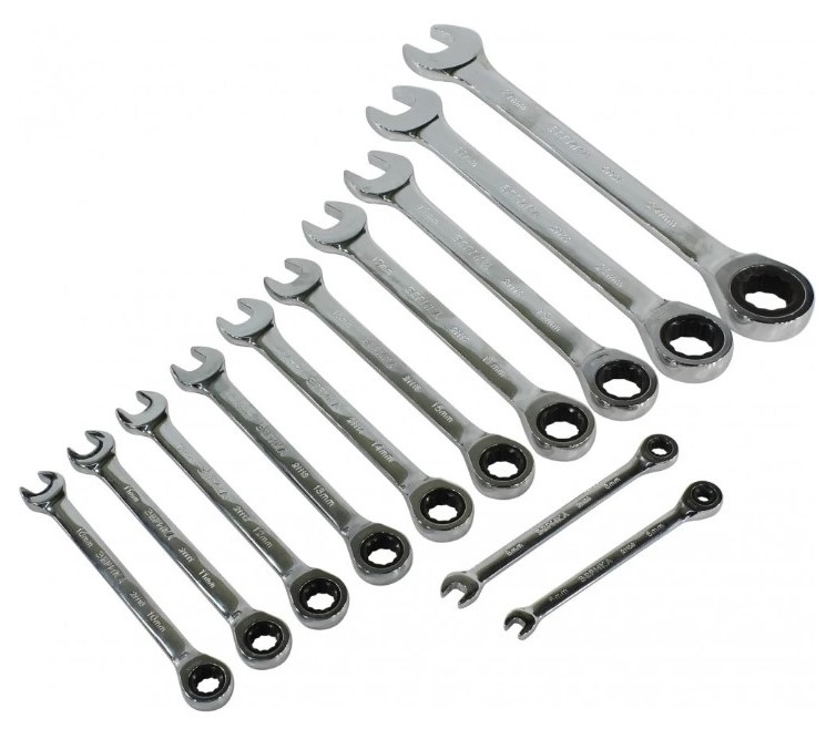 Bộ 12 Cờ Lê Vòng Miệng Tự Động YATO YT-02069 (8-19mm) Bộ 12 Cờ Lê Vòng Miệng Tự Động YATO YT-02069 (8-19mm)