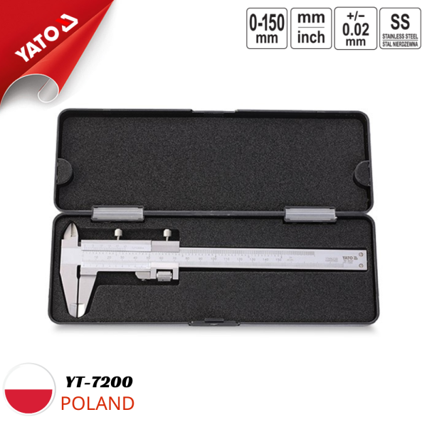 Thước Kẹp Cơ Khí (Vernier Caliper) YATO YT-7200