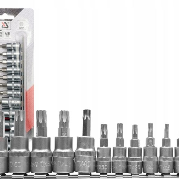 Bộ tuýp mũi hoa thị 1/4" 3/8" 12 chi tiết T8-T55 Yato YT-04331 - Ba Lan Bộ tuýp mũi hoa thị 1/4" 3/8" 12 chi tiết T8-T55 Yato YT-04331 - Ba Lan