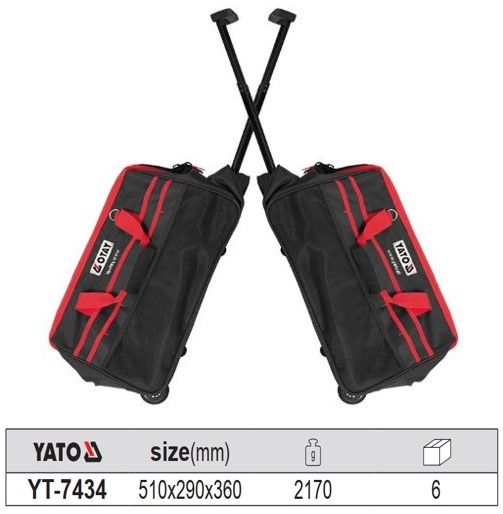 Túi đựng đồ nghề có tay kéo 29 ngăn Yato YT-7434 - Ba Lan Túi đựng đồ nghề có tay kéo 29 ngăn Yato YT-7434 - Ba Lan