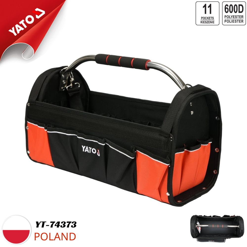 Túi đựng dụng cụ hở miệng 11 túi 22" Yato YT-74373 Ba Lan Túi đựng dụng cụ hở miệng 11 túi 22" Yato YT-74373 Ba Lan