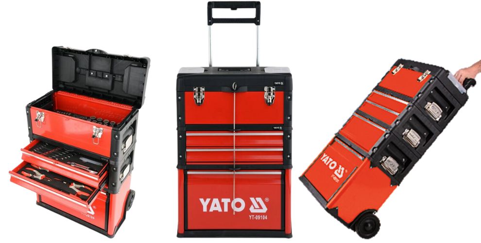 Vali Kéo Đựng Đồ Nghề 4 Ngăn YATO YT-09101 Vali Kéo Đựng Đồ Nghề 4 Ngăn YATO YT-09101