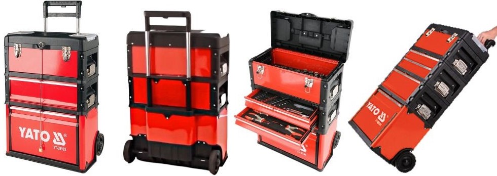 Vali Kéo 3 Tầng Đựng Dụng Cụ Thiết Bị YATO YT-09102 Vali Kéo 3 Tầng Đựng Dụng Cụ Thiết Bị YATO YT-09102