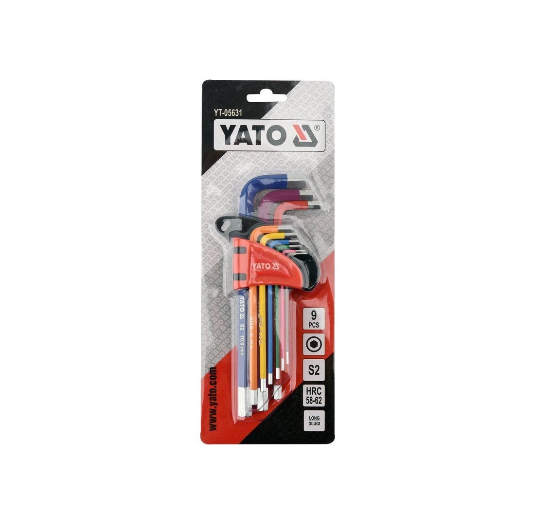 Bộ Lục Giác Màu Sắc Dài YATO YT-05631 (9 Chi Tiết) Bộ Lục Giác Màu Sắc Dài YATO YT-05631 (9 Chi Tiết)