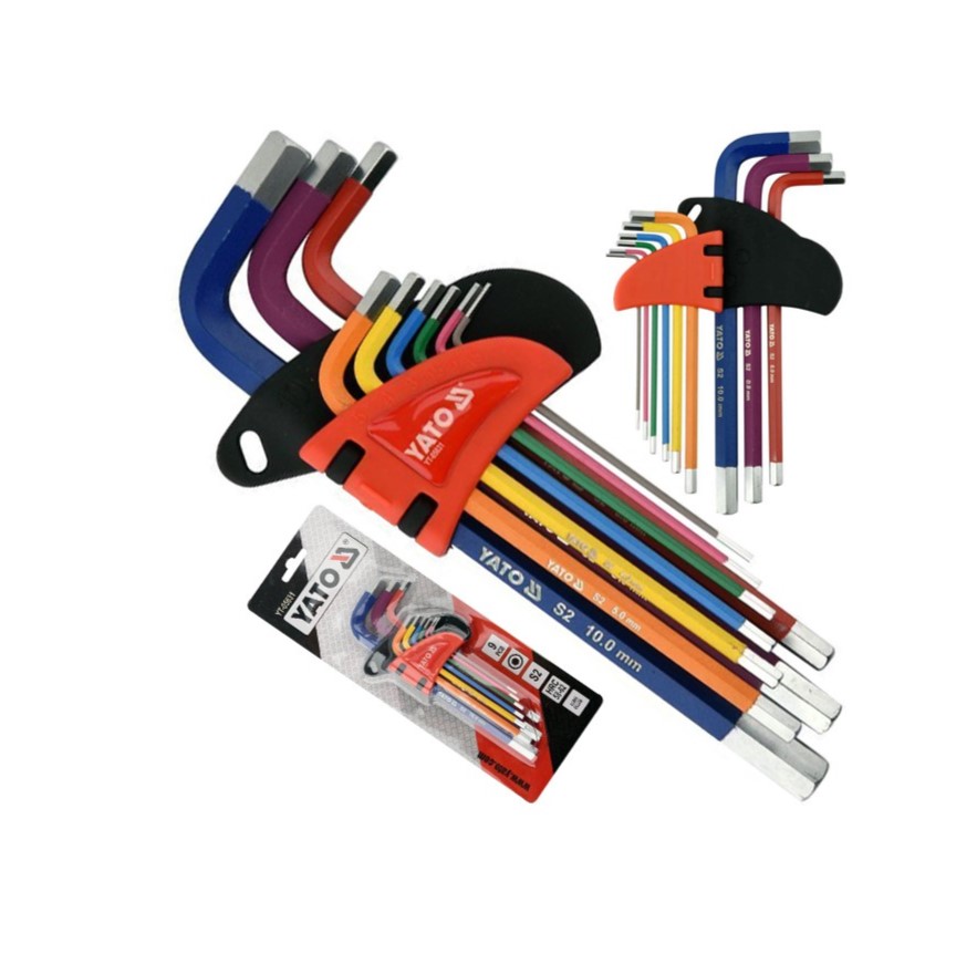 Bộ Lục Giác Màu Sắc Dài YATO YT-05631 (9 Chi Tiết) Bộ Lục Giác Màu Sắc Dài YATO YT-05631 (9 Chi Tiết)