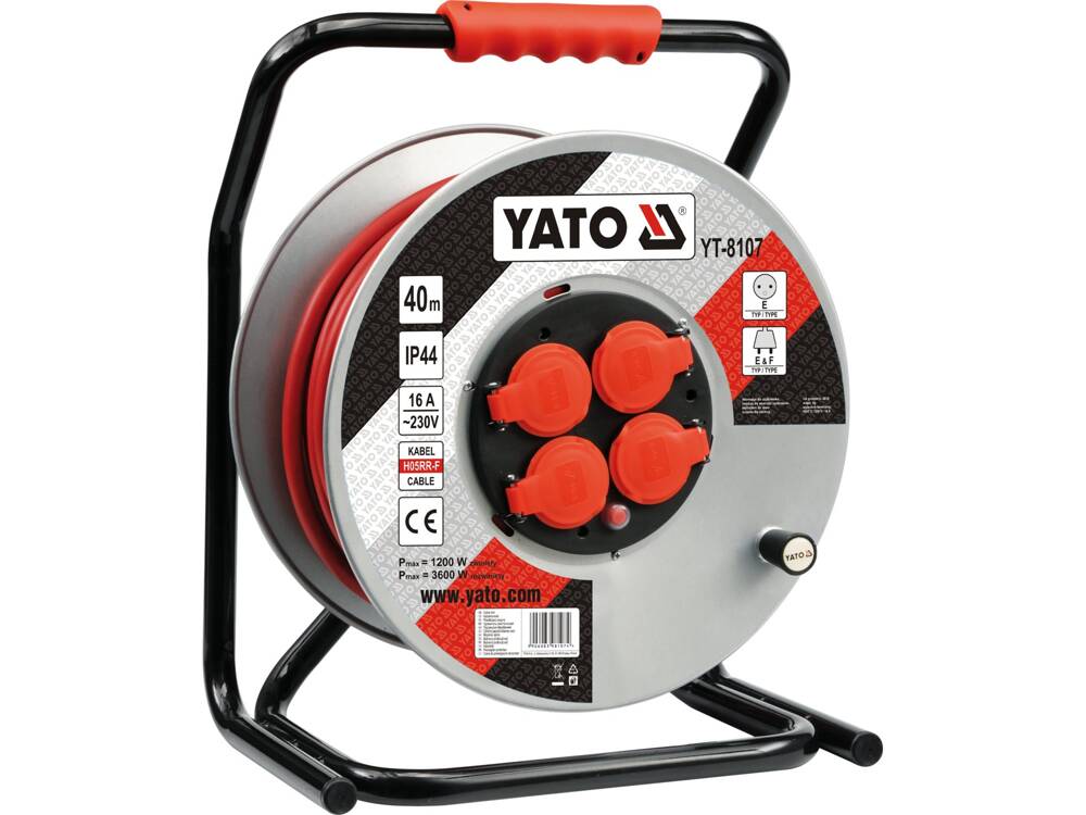 Cuộn dây điện rulo 16A 40M Yato YT-8107 - Ba Lan Cuộn dây điện rulo 16A 40M Yato YT-8107 - Ba Lan