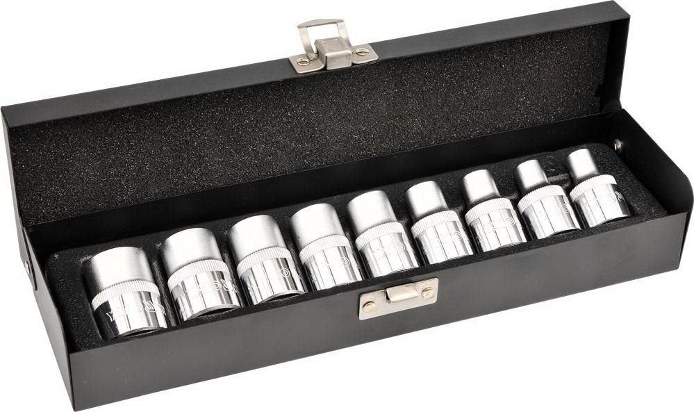 Bộ 9 đầu tuýp sao 1/2" E10-E24 Yato YT-0521 - Ba Lan Bộ 9 đầu tuýp sao 1/2" E10-E24 Yato YT-0521 - Ba Lan