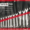 Bộ cờ lê vòng miệng hệ mét 12 chi tiết 8-24mm Yato YT-0062 Bộ cờ lê vòng miệng hệ mét 12 chi tiết 8-24mm Yato YT-0062